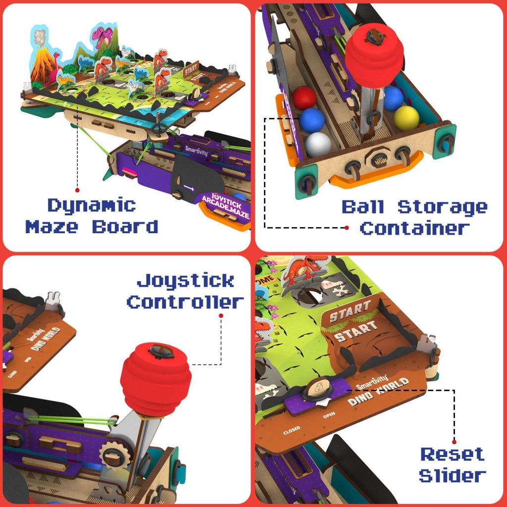 Smartivity Joystick Arcade Maze DIY STEAM Construction Game - Brain