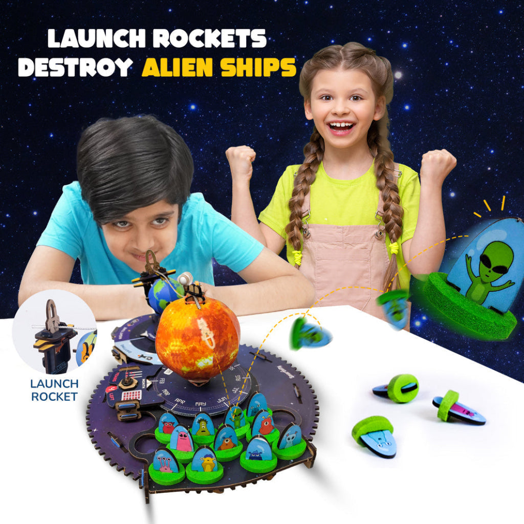 Smartivity Space Shooters DIY STEM Construction Toy - Brain