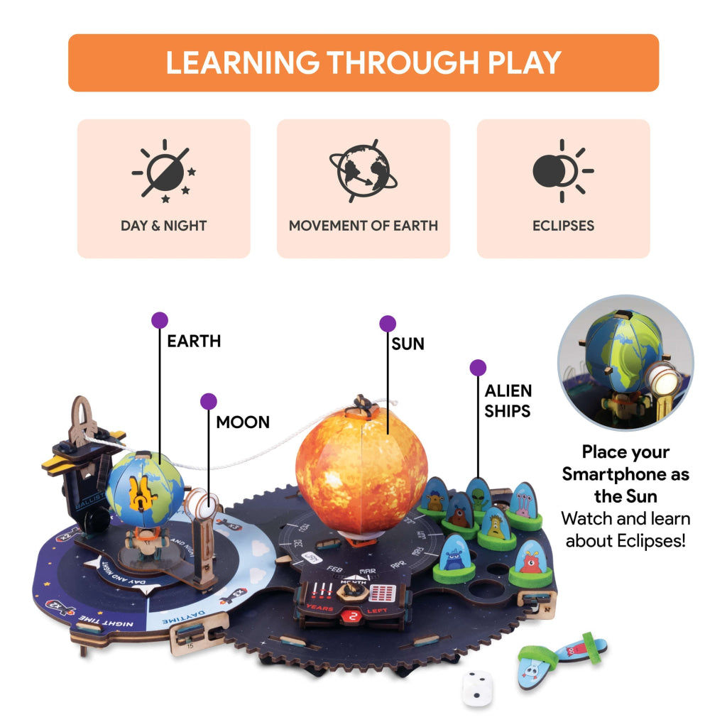 Smartivity Space Shooters DIY STEM Construction Toy - Brain