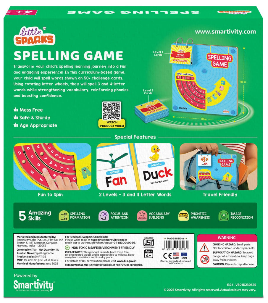 Smartivity Spelling Game - Brain