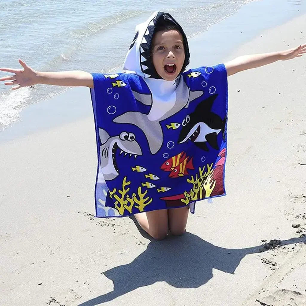 Soft Absorbent Quick-Drying Hooded Beach Towel
