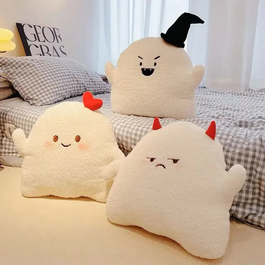 Soft Ghost Throw Pillow Plush Toy Witch