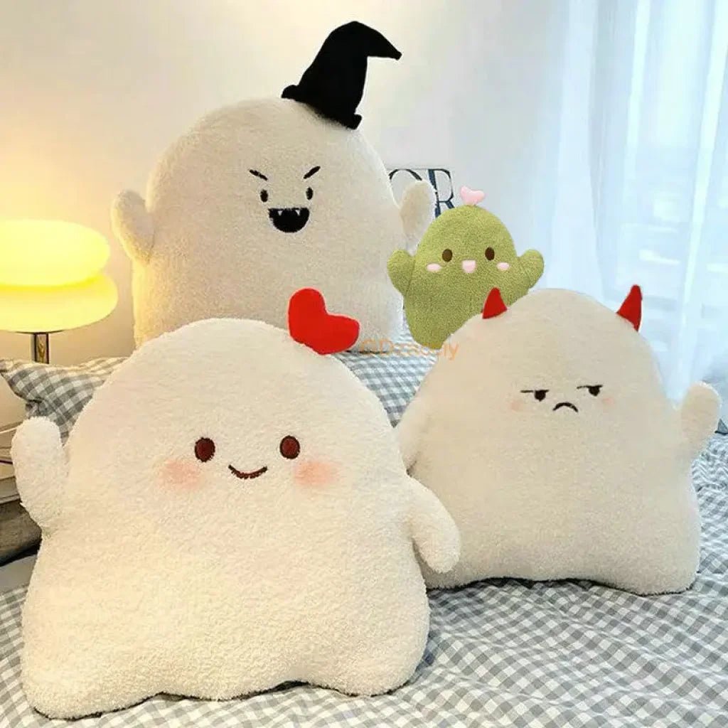Soft Ghost Throw Pillow Plush Toy Witch