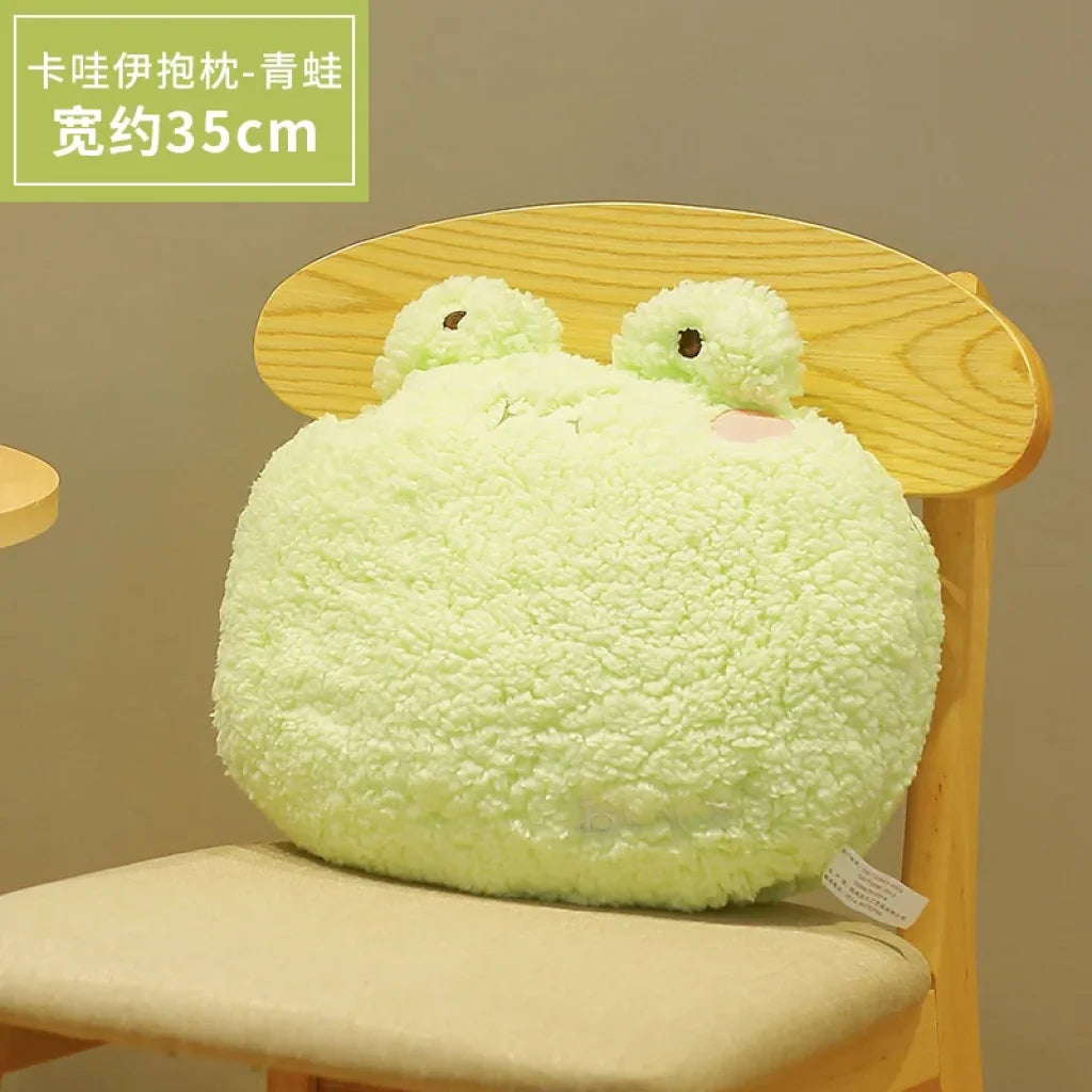 Soft Plush Animal Pillow Back Sofa Cushion Frog Pillow