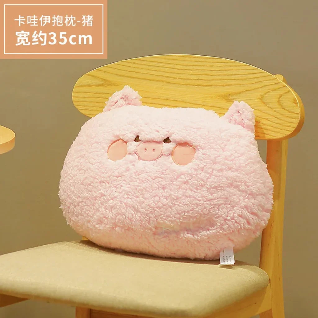 Soft Plush Animal Pillow Back Sofa Cushion Pig Pillow