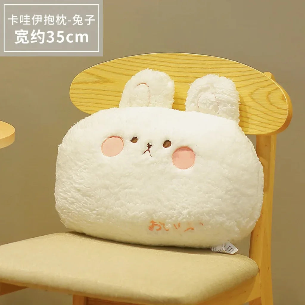Soft Plush Animal Pillow Back Sofa Cushion Rabbit Pillow