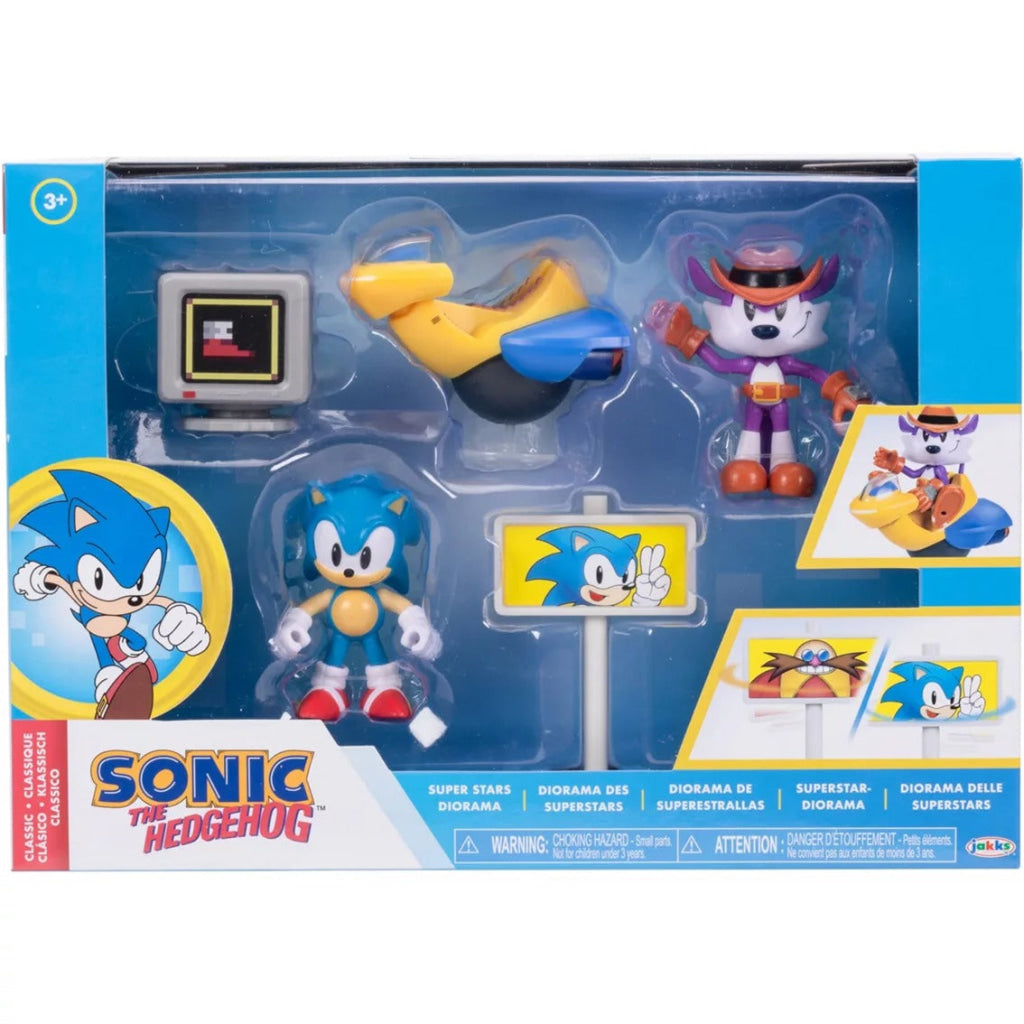 Sonic The Hedgehog 2.5’’ Diorama Playset - Super Stars - Sonic