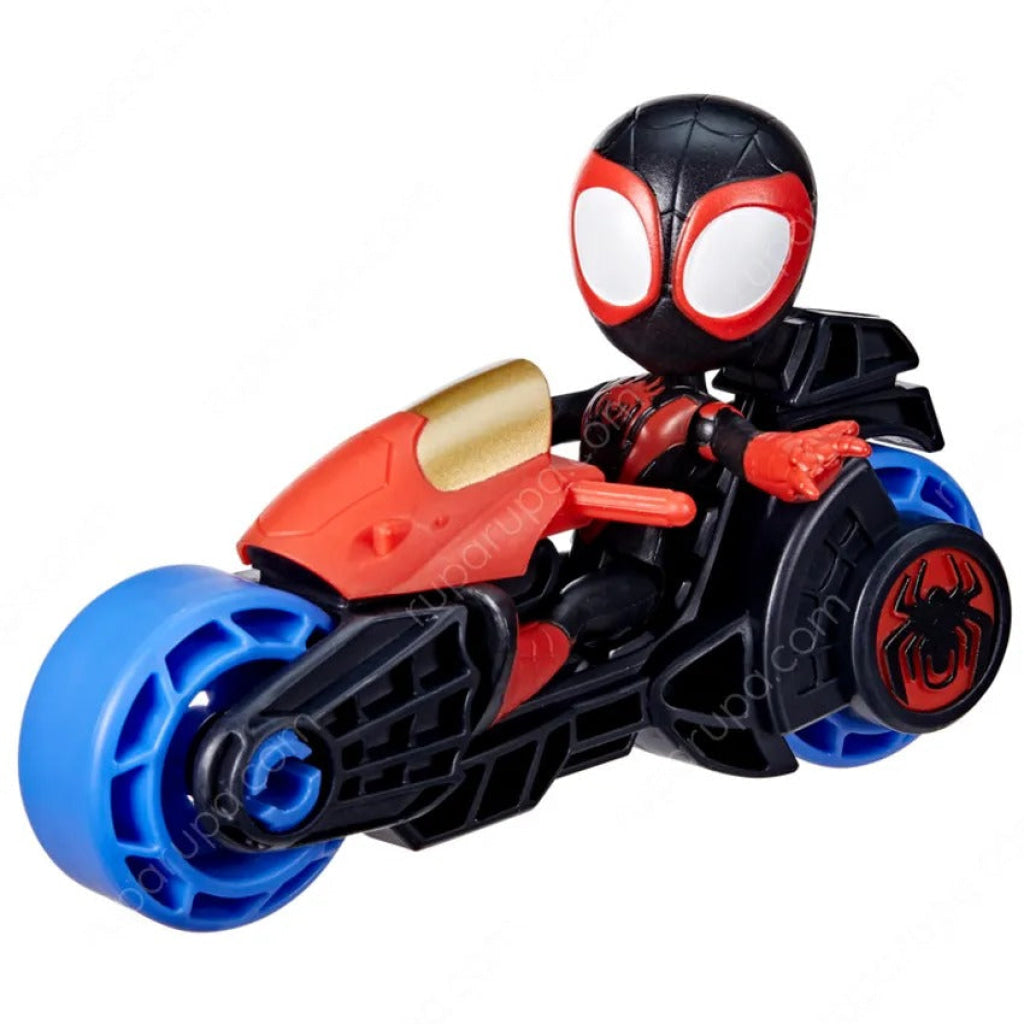 Spidey Amazing Friends Miles Morles Spider Man Motorcycle - Marvel