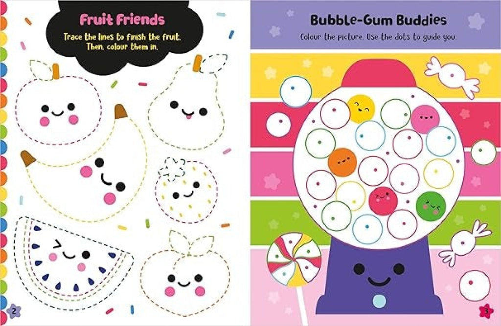 Squishy Friends: Foodie Cuties Activity & Colouring Book Make Believe Ideas Official Store