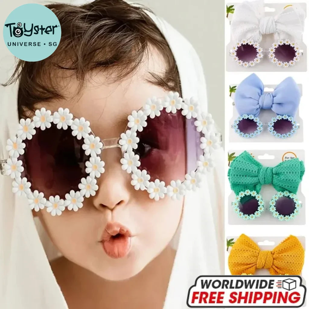 Sunglasses And Bow Headband Set