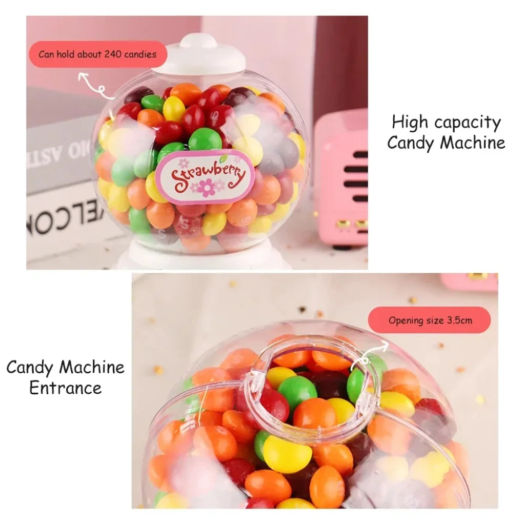 Sweet Mini Candy Machine Bubble Dispenser Coin Bank