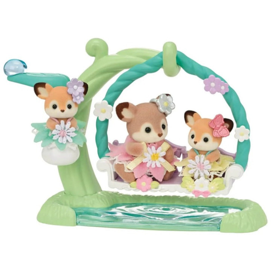 Sylvanian Families Deer Babies Floral Swing Set Sylvanian Families