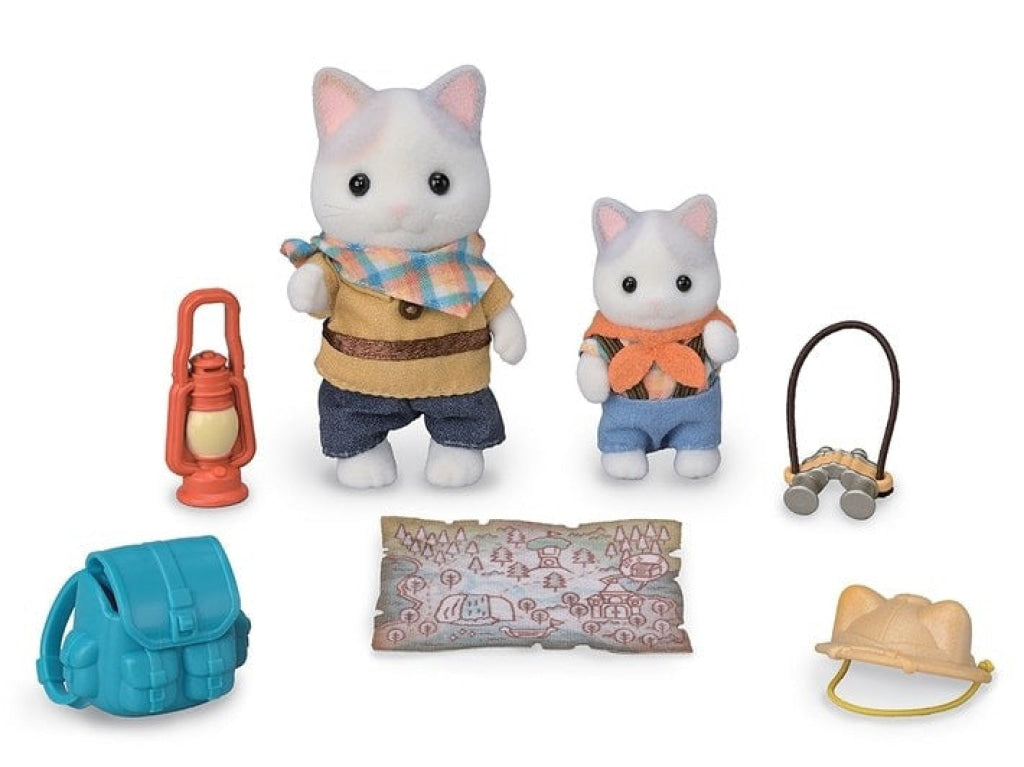 Sylvanian Families Exciting Exploration Set - Latte Cat Brother & Baby