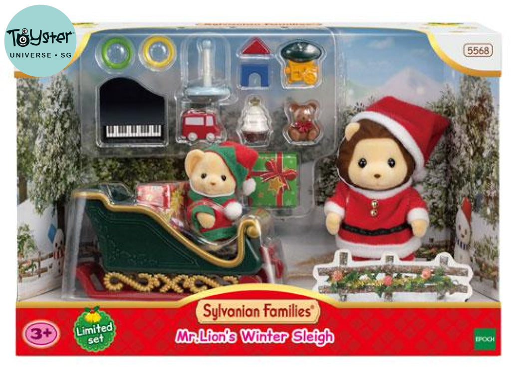 Sylvanian Families Mr. Lions Winter Sleigh - Free Gift