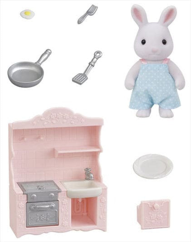 Sylvanian Families Snow Rabbit Father’s Cooking Set Sylvanian Families