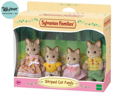 Sylvanian Families Striped Cat Family