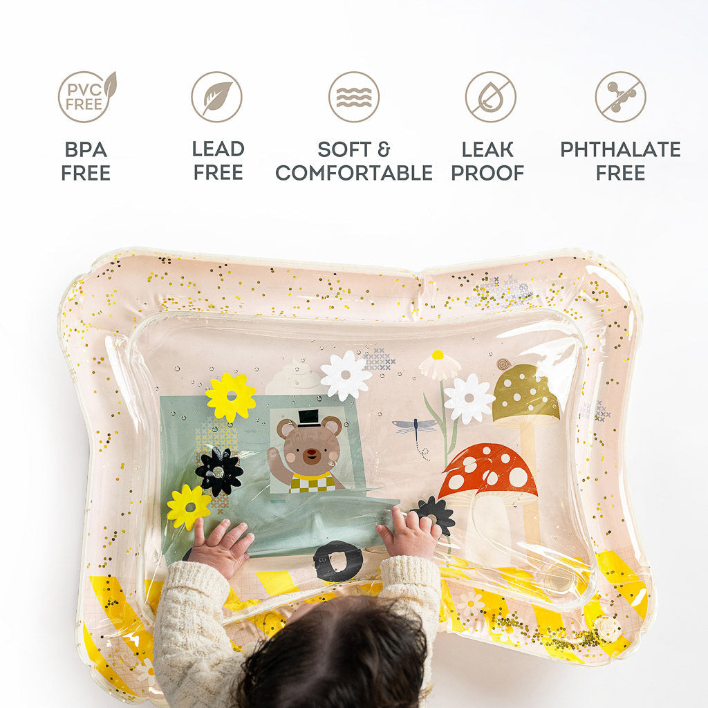 Taf Toys Baby Tummy Time Water Play Mat - Ice cream Bear - Easier Development