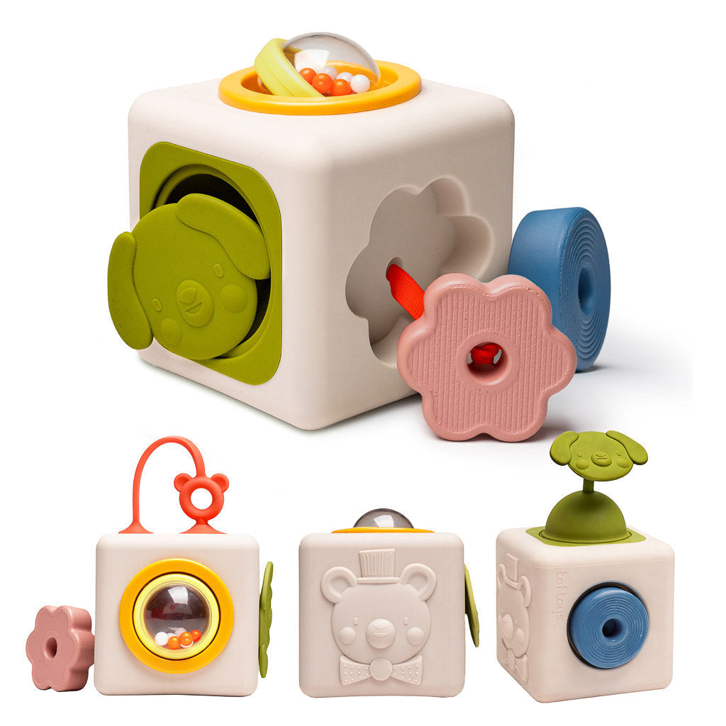 Taf Toys Peek & Play Cube – Baby Sensory & Motor Skills Toy - Easier Development