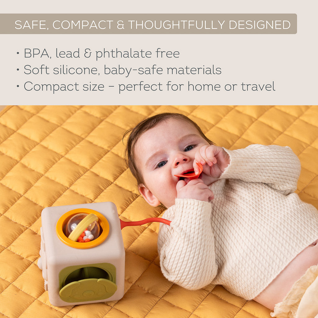 Taf Toys Peek & Play Cube – Baby Sensory & Motor Skills Toy - Easier Development