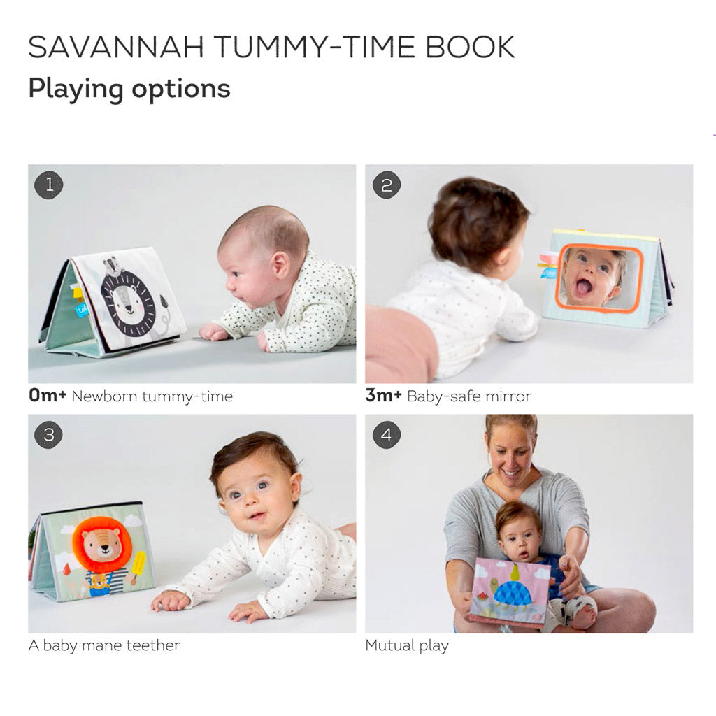 Taf Toys Savannah Tummy-Time Book - Easier Development
