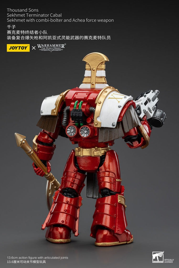 Thousand Sons: Sekhmet Terminator Cabal With Combi-Bolter And Achea Force Weapon Jt7349 Warhammer