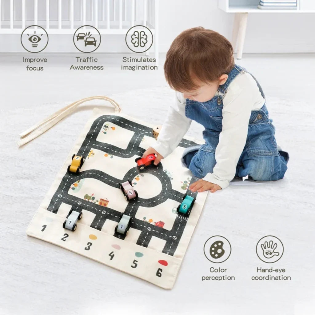 Traffic Road Map Canvas 35*31Cm