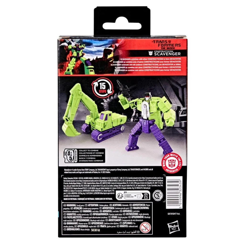 Transformers Studio Series Deluxe Class Transformers: The Movie Construction Scavenger - Transformers
