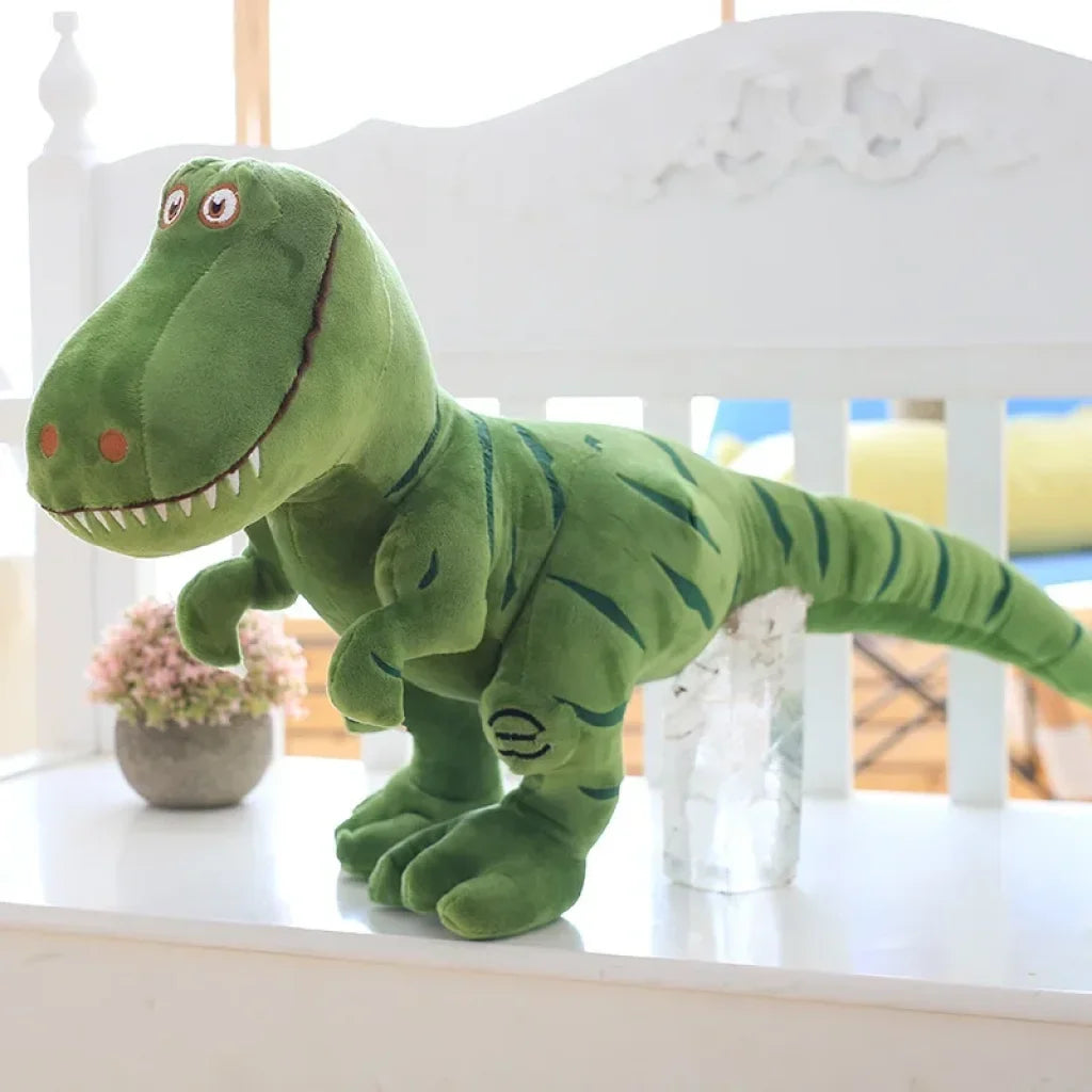 Tyrannosaurus Dinosaur Plush - green / Contains tail 55cm