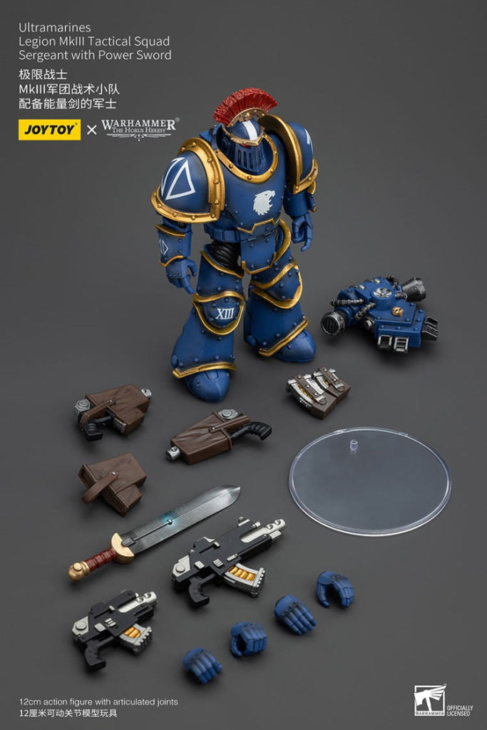 Ultramarines Legion Mkiii Tactical Squad Sergeant With Power Sword Jt00102 Warhammer 40K
