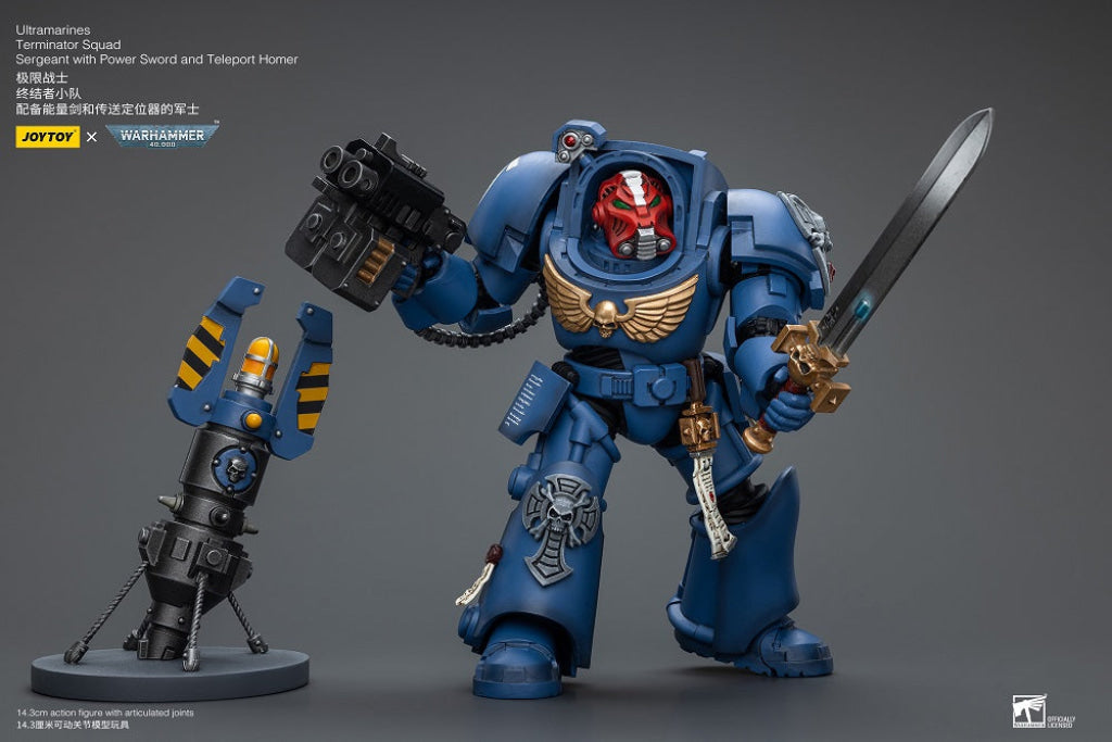 Ultramarines Terminator Squad Sergeant With Power Sword And Teleport Homer Jt9923 Warhammer 40K