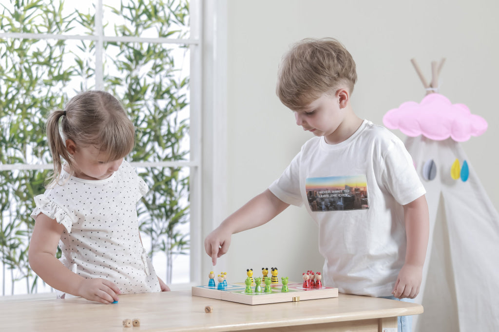 Viga Wooden Ludo Board Game