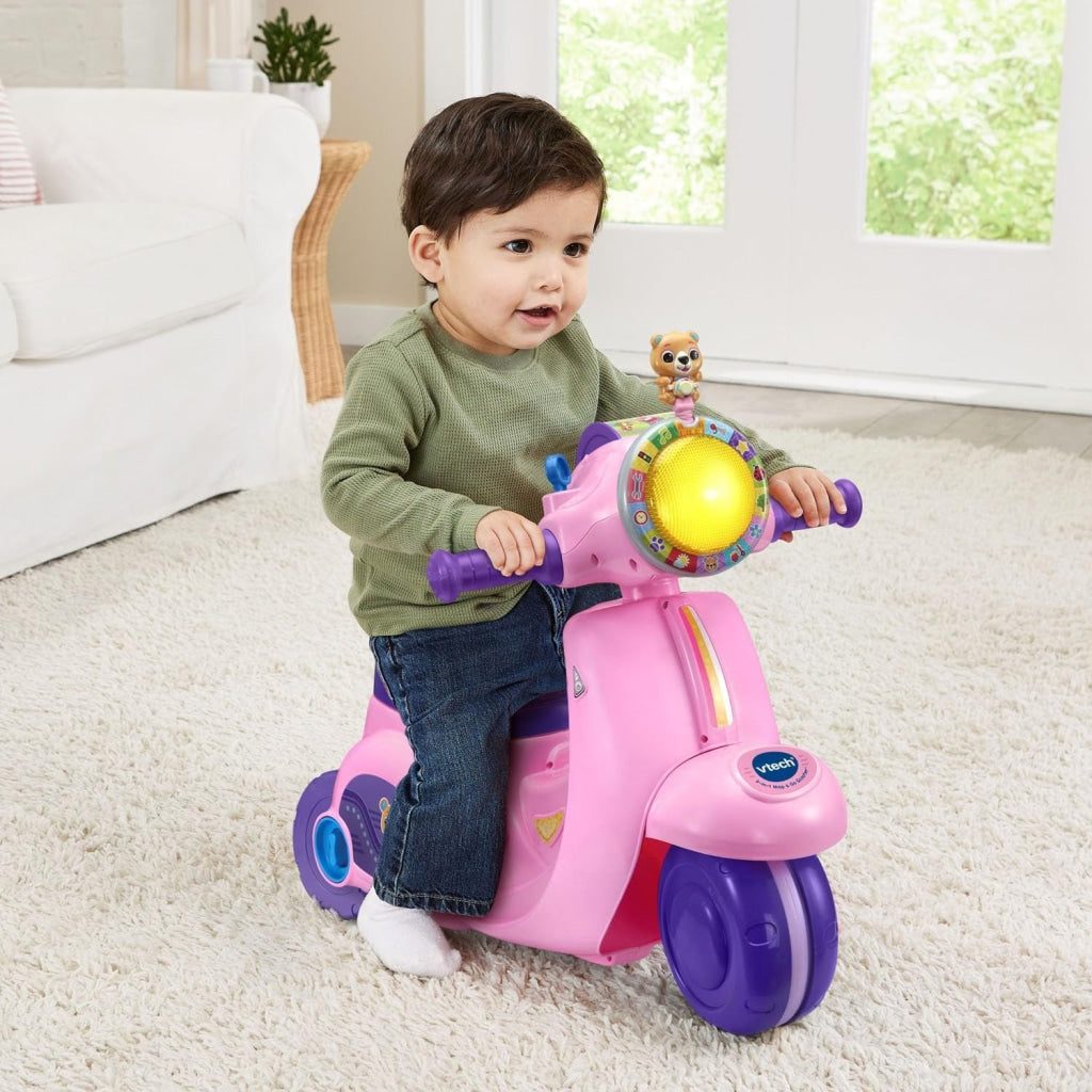VTech 2 In 1 Ride N Balance Scooter Pink - VTech