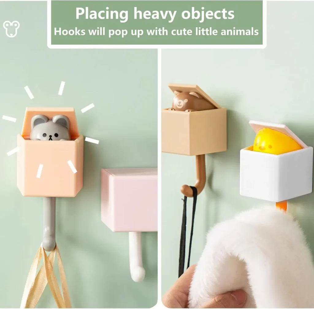 Wall Animal Decorative Hooks Cat Hooks