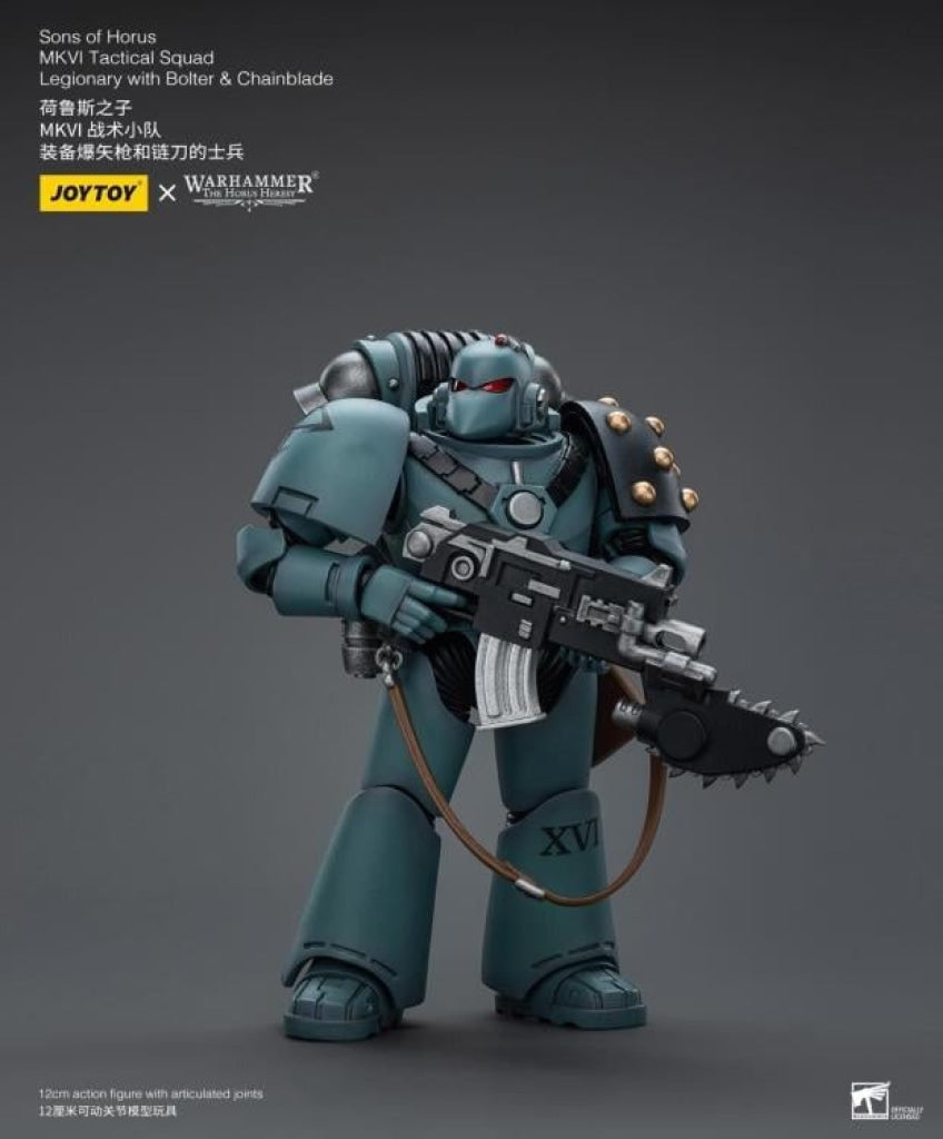 Sons Of Horus: Mkvi Tactical Squad Legionary With Bolter & Chainblade Jt9497 Warhammer 40K