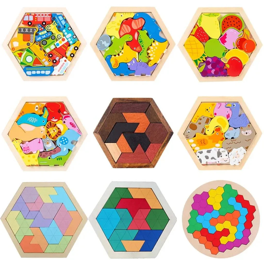 Wood Block Puzzle Jigsaw Board