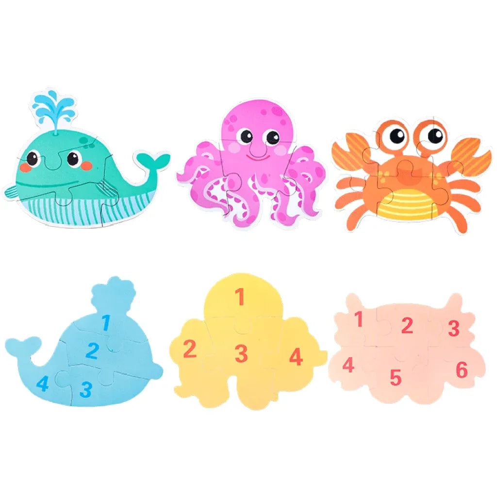 Wooden Baby Animal Puzzle Montessori