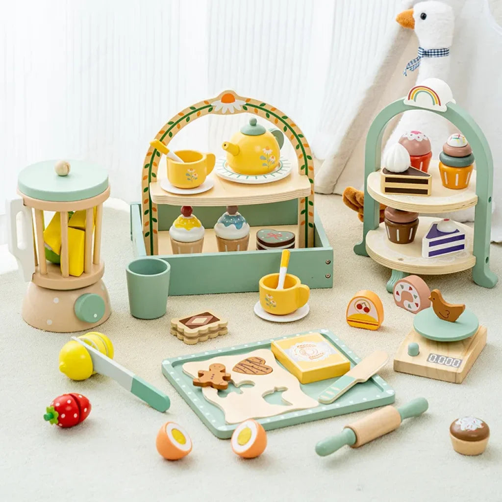 Wooden Kitchen Pretend Play