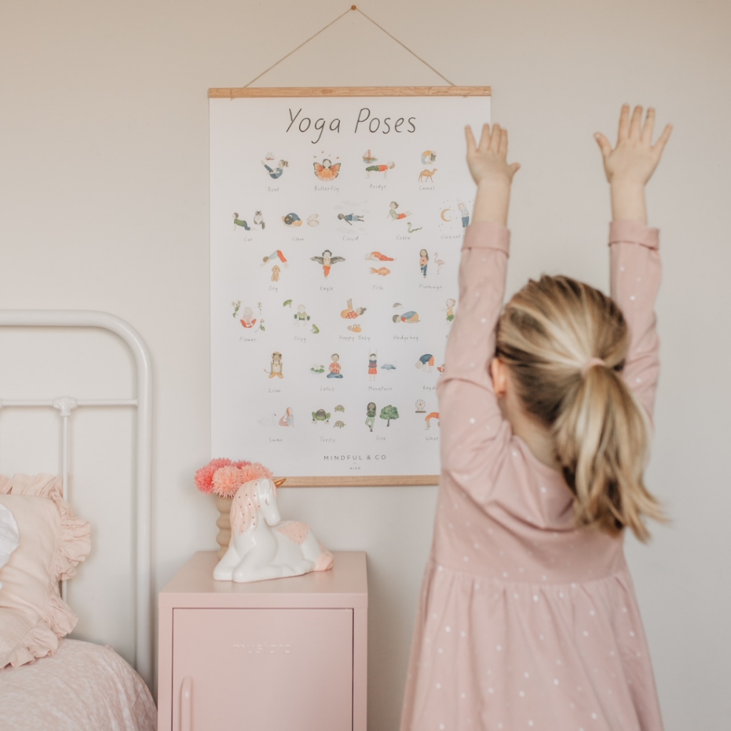 Yoga Poses Decorative Poster Print