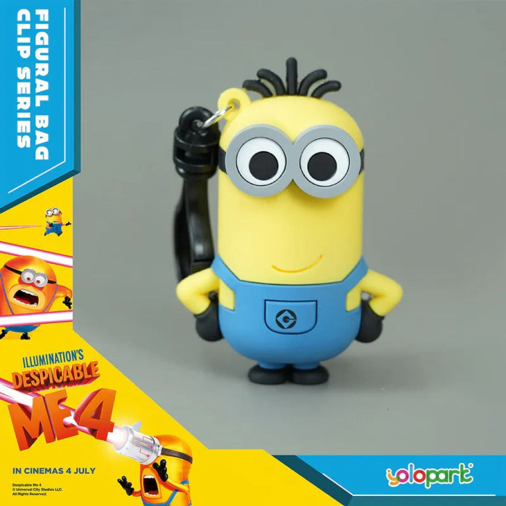Yolopark Despicable Me 4 - 3D Foam Bag Clip Series Minions