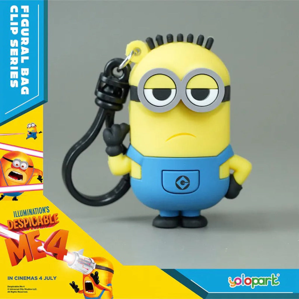 Yolopark Despicable Me 4 - 3D Foam Bag Clip Series Minions