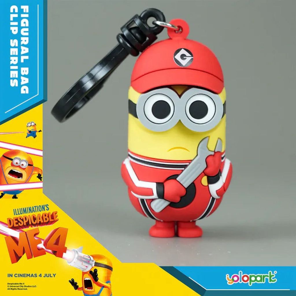Yolopark Despicable Me 4 - 3D Foam Bag Clip Series Minions
