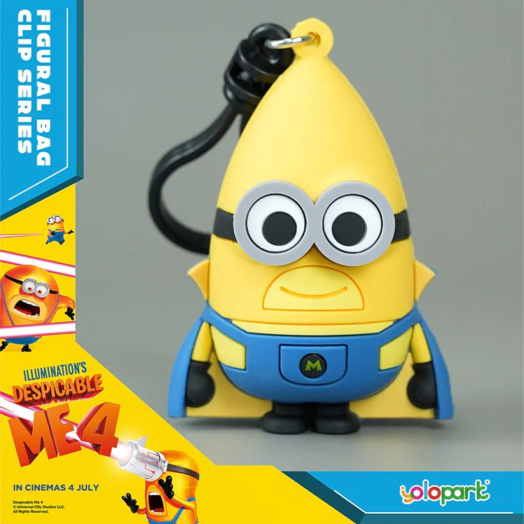 Yolopark Despicable Me 4 - 3D Foam Bag Clip Series Minions