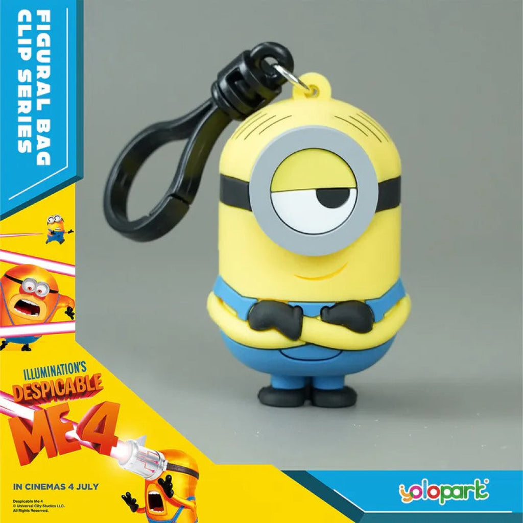 Yolopark Despicable Me 4 - 3D Foam Bag Clip Series Minions