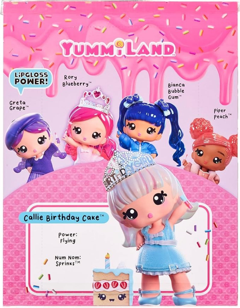 Yummiland Large Doll With Lipgloss Pet - Rory Blueberry